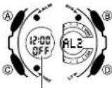 CASIO G-Shock GA-201RD-4AER - Innstilling av alarm-tld - 1