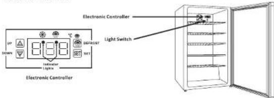 Electronic Controller Light Switch UP DOWN 800/1000 OFF/RESET SET Inductor Lights Electronic Controller