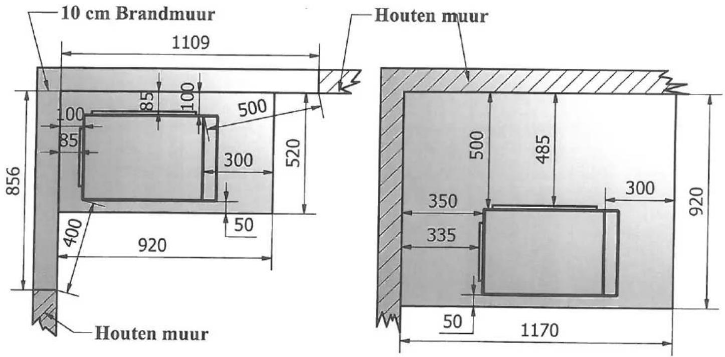 10 cm Brandmuur 1109 Houten muur 856 100 85 100 500 300 520 400 920 50 Houten muur 500 485 350 300 920 335 50 1170