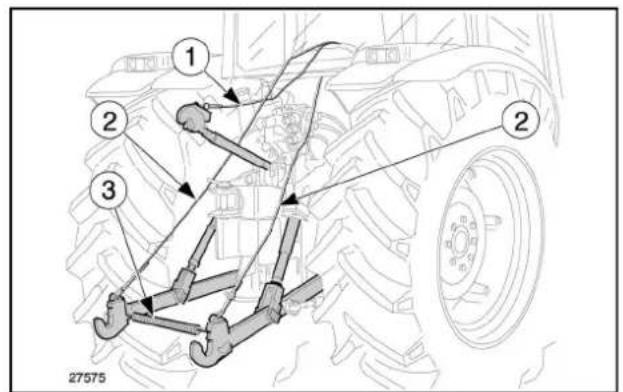 Case Farmall 105U - Nedretrekkstengermedteleskopiskeender (tillegg) - 2