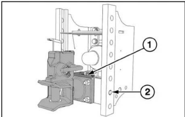 Case Farmall 105U - Fastslepebolt(Piton) - 1