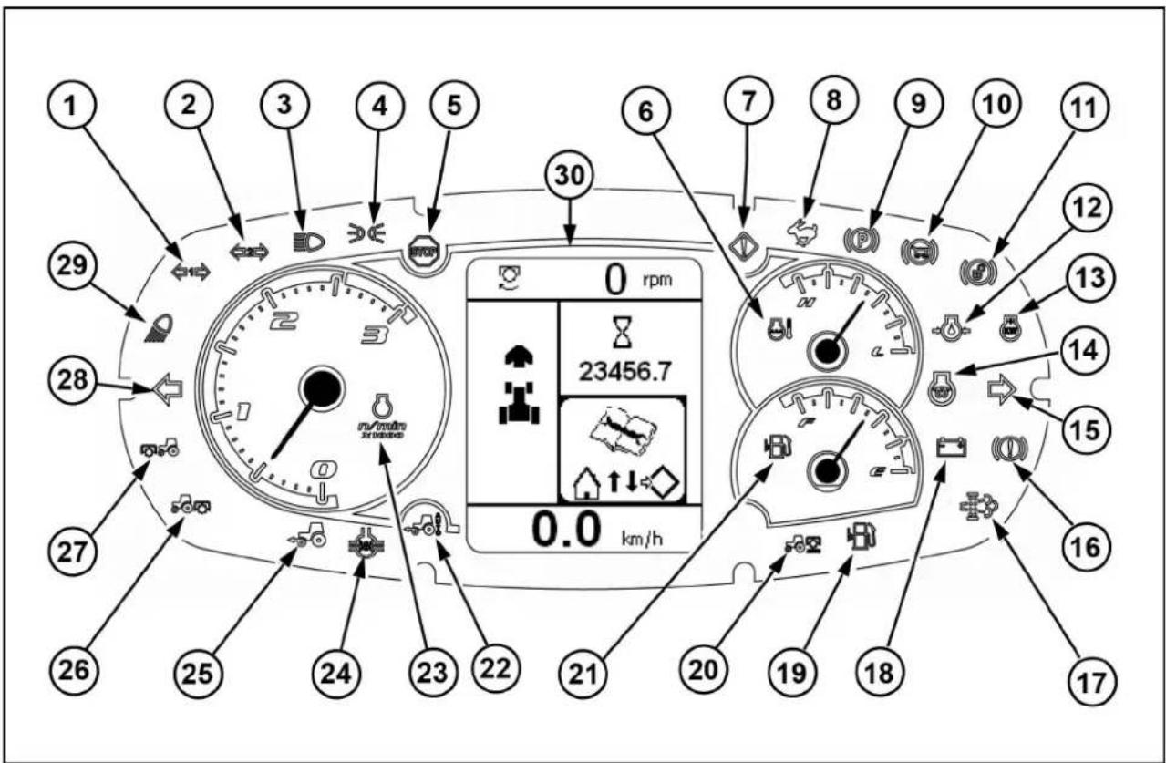 Case Farmall 95U - Instrumentpanel - 1