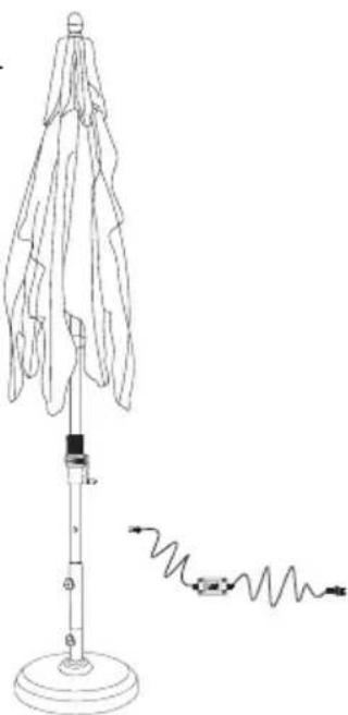 Treasure Garden UM801xSL - STEP 3 Closing Umbrella - 3