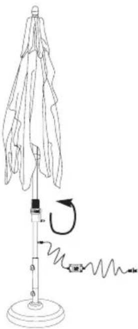 Treasure Garden UM801xSL - STEP 3 Closing Umbrella - 2