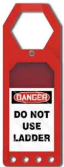 DANGER DO NOT USE LADDER