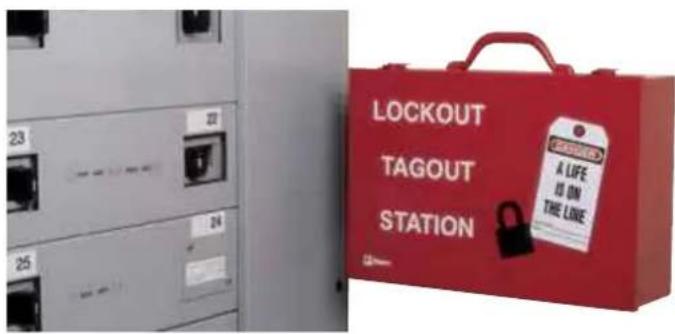 LOCKOUT TAGOUT STATION A LIFE IS ON THE LINE
