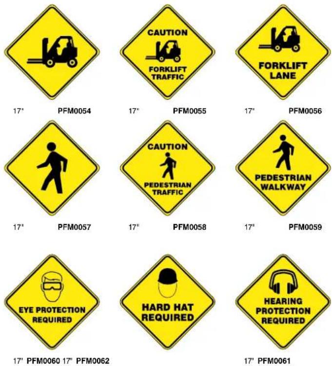 Panduit PCT-1081-B - Grab attention with non-slip floor message signs. - 1