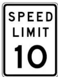 SPEED LIMIT 10
