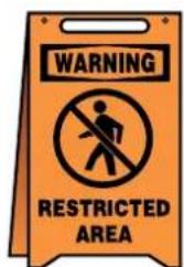 WARNING RESTRICTED AREA