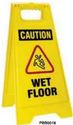 CAUTION WET FLOOR PBB0018