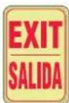 Panduit PCT-1081-B - Contemporary clear-shield signs look good in regular light and perform in the dark. - 7