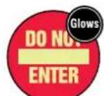 Panduit PCT-1081-B - Non-Slip Floor Signs - 25