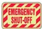 Panduit PCT-1081-B - Contemporary clear-shield signs look good in regular light and perform in the dark. - 4