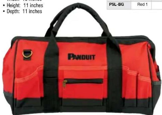 • Height: 11 inches • Depth: 11 inches PSL-BG Red 1 PDUIT