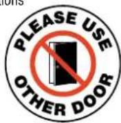 Panduit PCT-1081-B - Place message and graphic signs outdoors on pavement. - 1