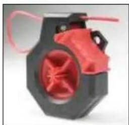 Panduit PCT-1081-B - Universal spooling cable locks out multiple devices at one time. - 1