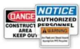 DANGE CONSTRUCT AREA KEEP OUT NOTICE AUTHORIZED PERSONNEL WARNING Air Park and Shock Guard A Comparison PMI Requires