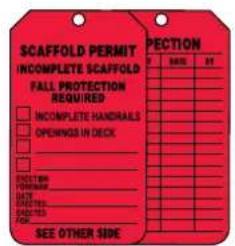 DANGER BARRICADE TAG Reason Installed By Date Time Description of Hazard DANGER CADE TAG IT REMOVE Contact person Instructions