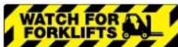 Panduit PCT-1081-B - Non-Skid Floor Signs - 8