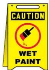 CAUTION WET PAINT