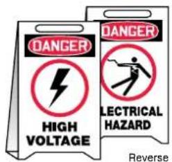 DANGER HIGH VOLTAGE DANGER LECTRICAL HAZARD Reverse