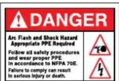 Panduit PCT-1081-B - Post labels clearly identifying electrical hazards to protect workers from arc flash, shock and electrocution. - 1