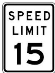 SPEED LIMIT 15