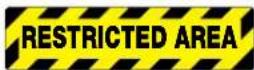Panduit PCT-1081-B - Non-Skid Floor Signs - 6