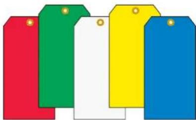 Panduit PCT-1081-B - Standard Color Blank Cardstock Tags - 1