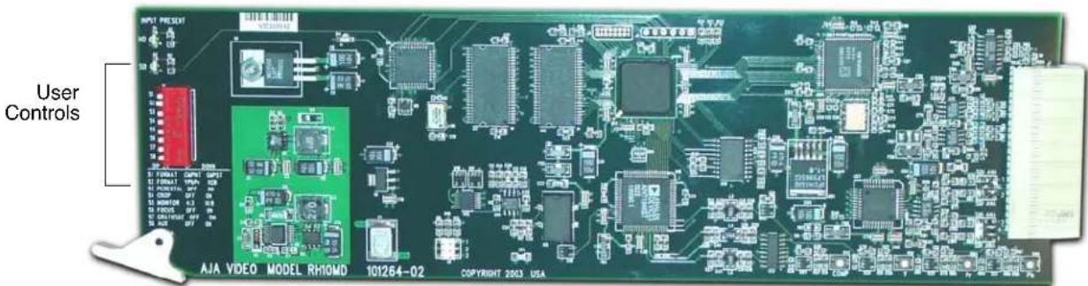 INPUT PRECIO User Controls AJA VIDEO MODEL RH10MD 101264-02 COPYRIGHT 2013 USA