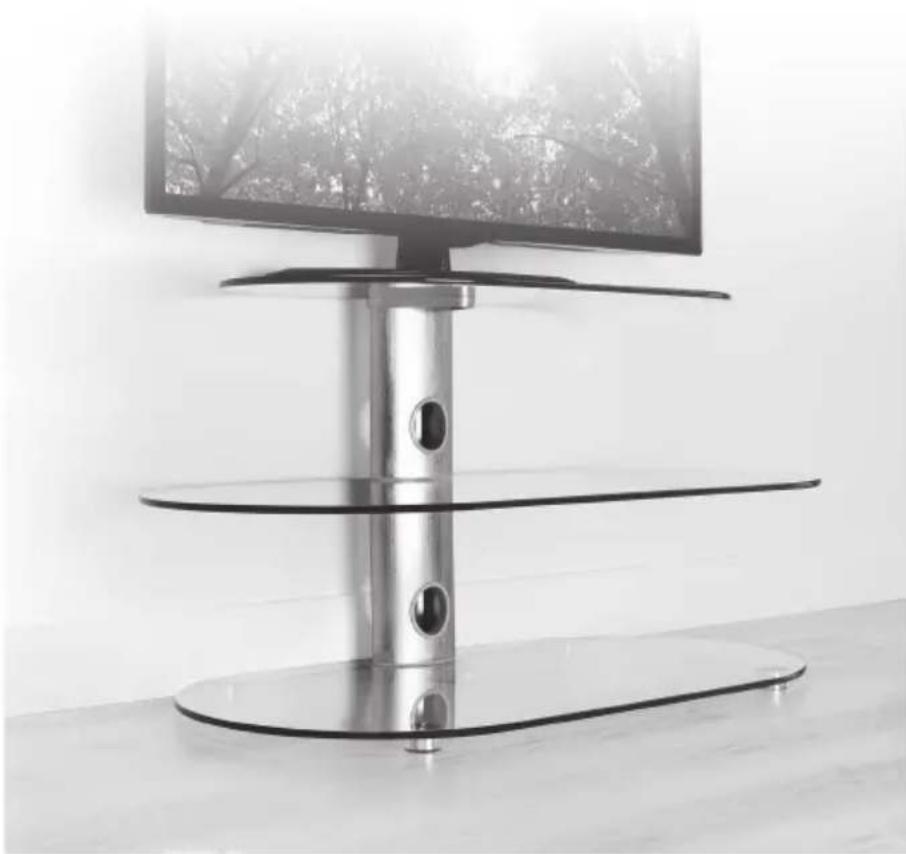 Sandstrøm SFCG5014 - Floating Glass Shelves TV Stand - 1