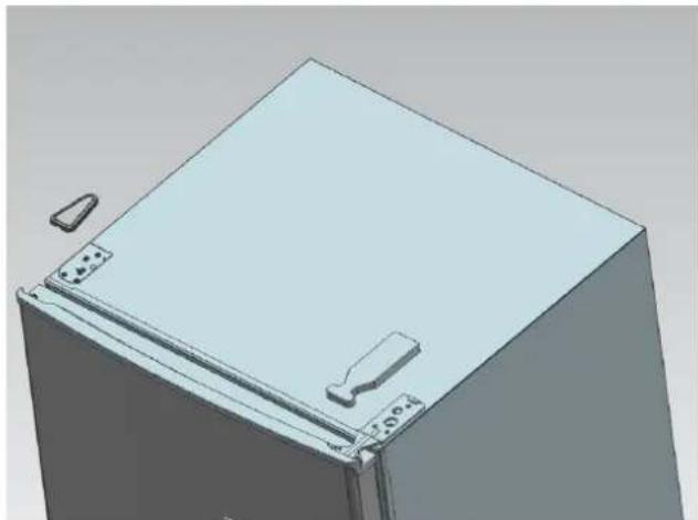 Meireles MFF 251 W - Reversing the Door Swing - 2