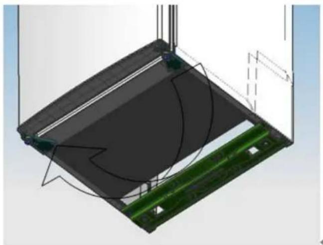 Meireles MFF 251 W - Reversing the Door Swing - 9