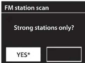 FM station scan Strong stations only? YES*