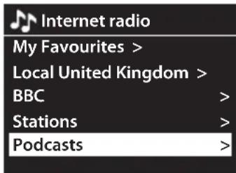Internet radio My Favourites > Local United Kingdom > BBC > Stations > Podcasts >