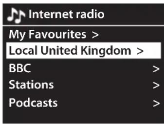 Internet radio My Favourites > Local United Kingdom > BBC > Stations > Podcasts >
