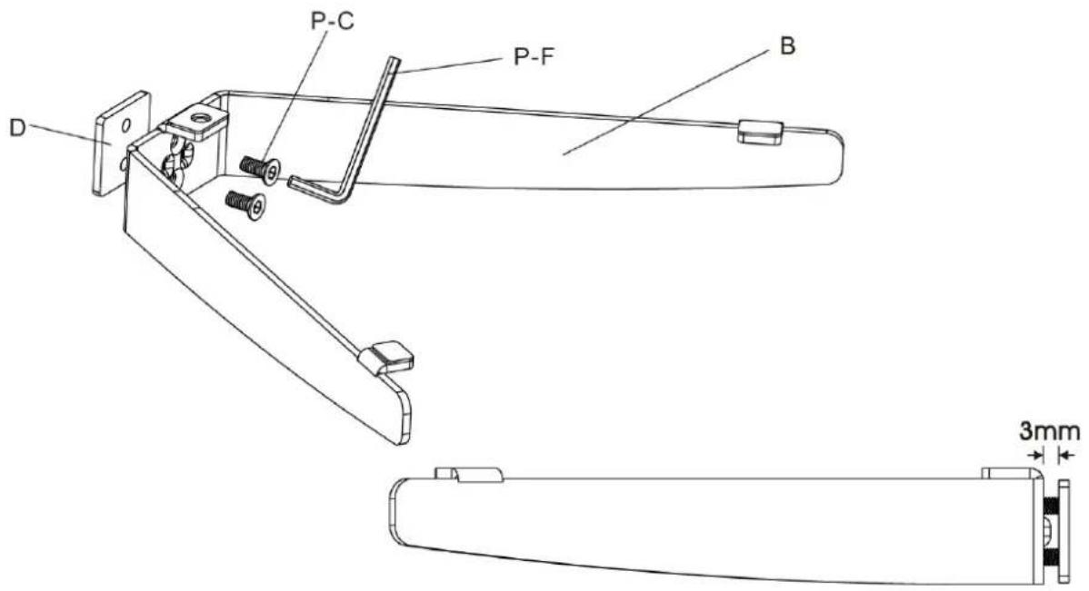 P-C P-F B D 3mm