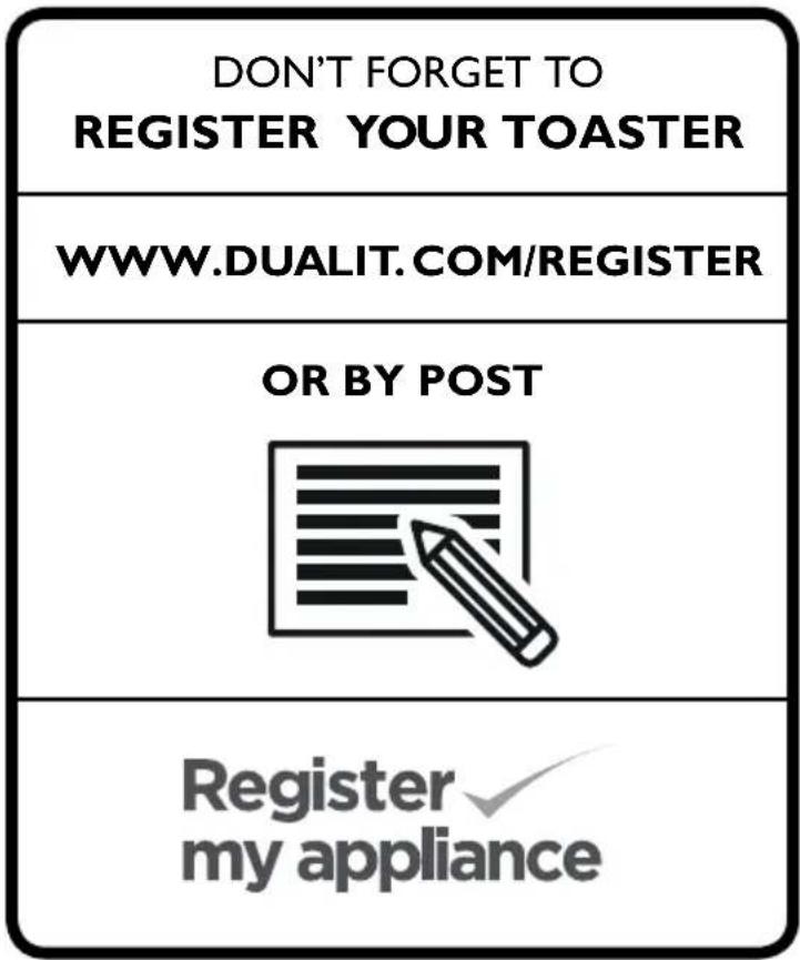 DUALIT Architect 46523 - REGISTER YOUR PRODUCT - 2