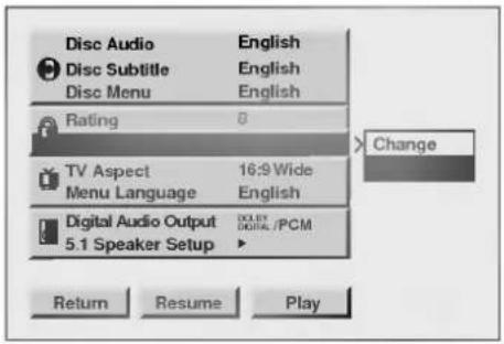 LG DVD-2280P - I SETUP-skjermbildet - 1