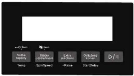 Volta teplity Temp Display optimized SpinSpeed +Rinse Extra machani OdcZeng soned StartDelay D/11