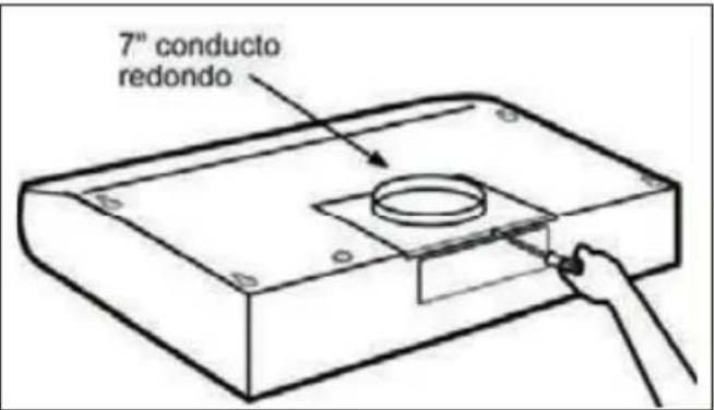 7" conducto redondo