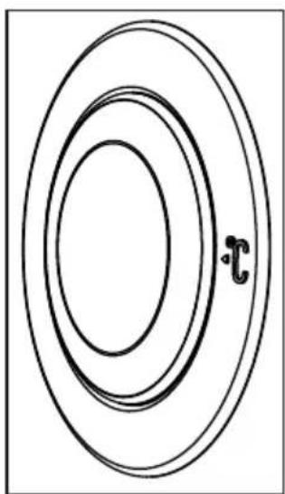 Abstract concentric oval shapes with a small 'r' mark in the center (no text or symbols beyond the label)