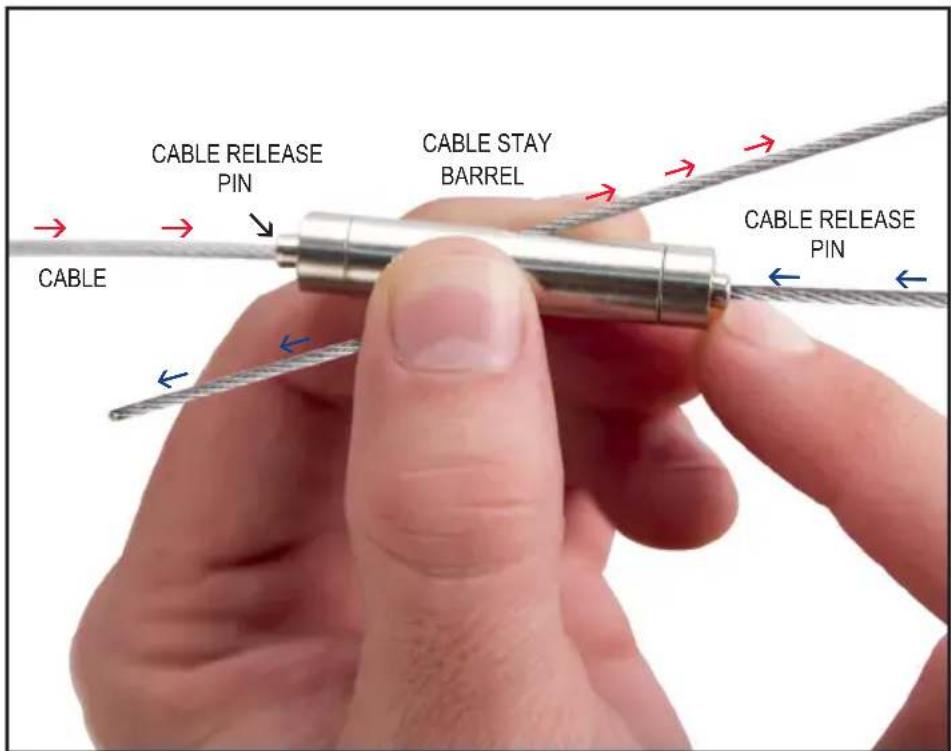 CABLE RELEASE PIN CABLE STAY BARREL CABLE RELEASE PIN