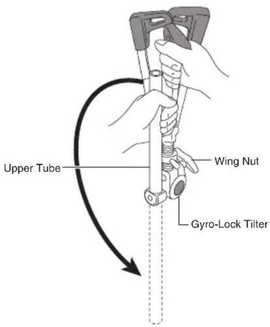 Upper Tube Wing Nut Gyro-Lock Tilter