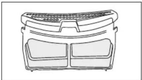 GRUNDIG GTP5823GN - Filtre de scame (filtre interne și externe) / Curățarea suprafetei interioare a ușii de încărcare - 5