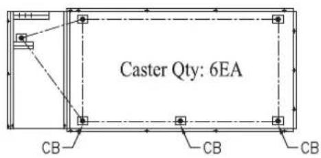 Caster Qty: 6EA CB CB CB