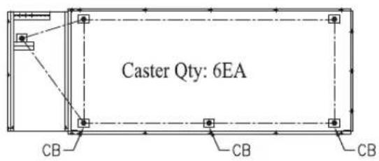 Caster Qty: 6EA CB CB CB