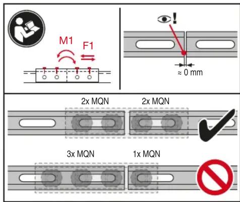 M1 F1 ≈ 0 mm 2x MQN 2x MQN 3x MQN 1x MQN No