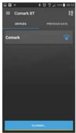 Comark COMBT1 - Operation of the App (continued) - 2