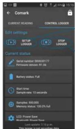 Comark COMBT1 - Changing the PIN code for your data logger - 3